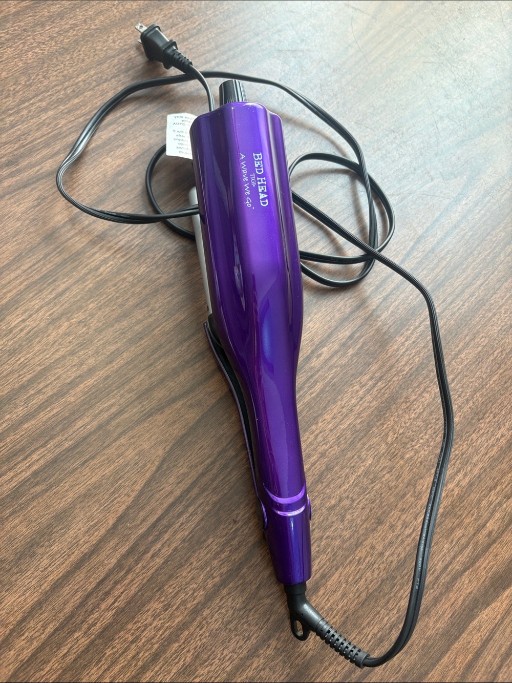 Bed Head A Wave We Go Tourmaline Ceramic Adjustable Hair Waver Purple